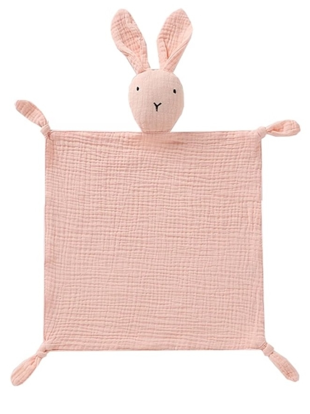 Pink Bunny Lovey Comforter for Kids